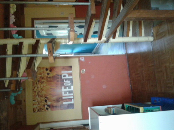 Trap boven naar keuken